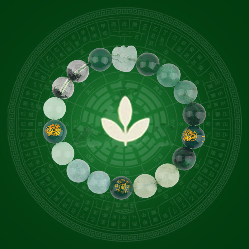 Buddha Stones Vijf Elementen Diverse Kristal Agaat PiXiu Rijkdom Armband - image 10