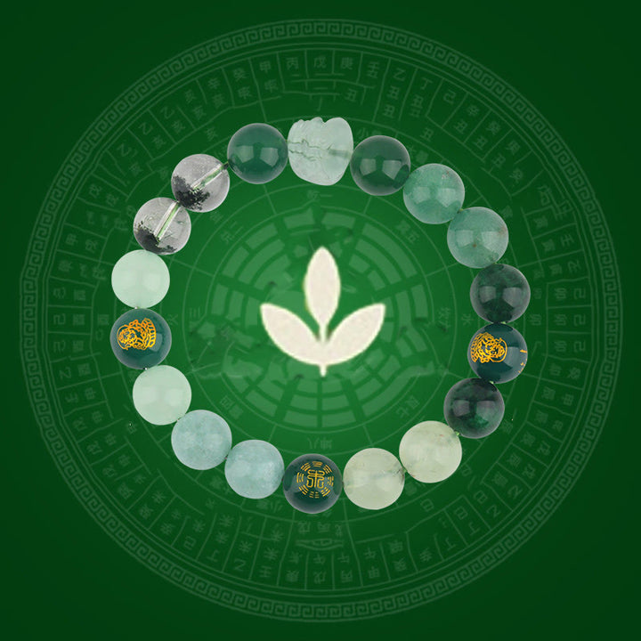 Buddha Stones Vijf Elementen Diverse Kristal Agaat PiXiu Rijkdom Armband - image 10