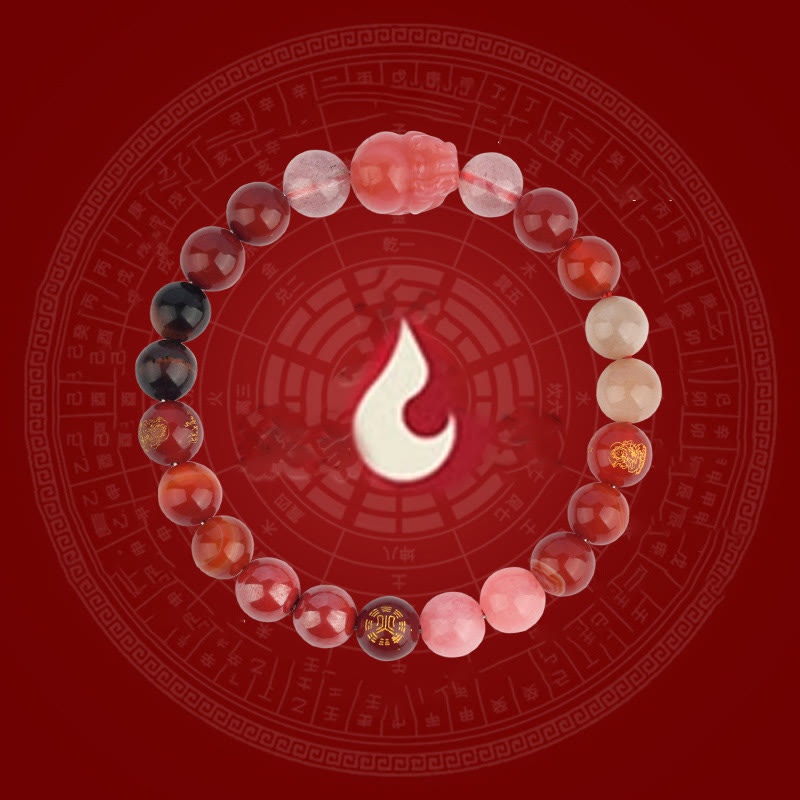 Buddha Stones Vijf Elementen Diverse Kristal Agaat PiXiu Rijkdom Armband - image 20