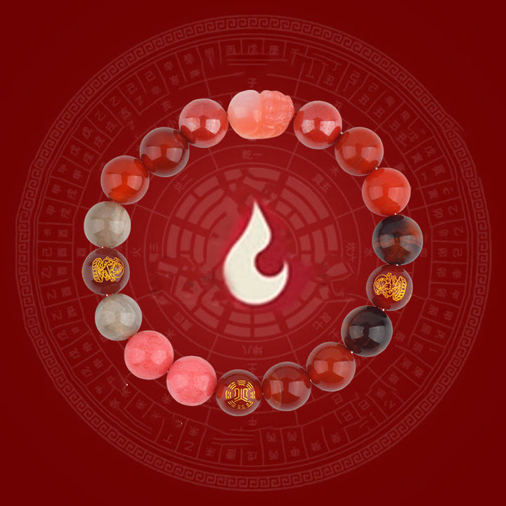 Buddha Stones Vijf Elementen Diverse Kristal Agaat PiXiu Rijkdom Armband - image 22