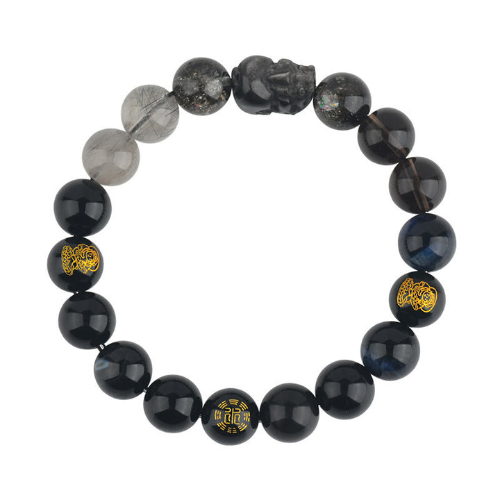 Buddha Stones Vijf Elementen Diverse Kristal Agaat PiXiu Rijkdom Armband - image 17