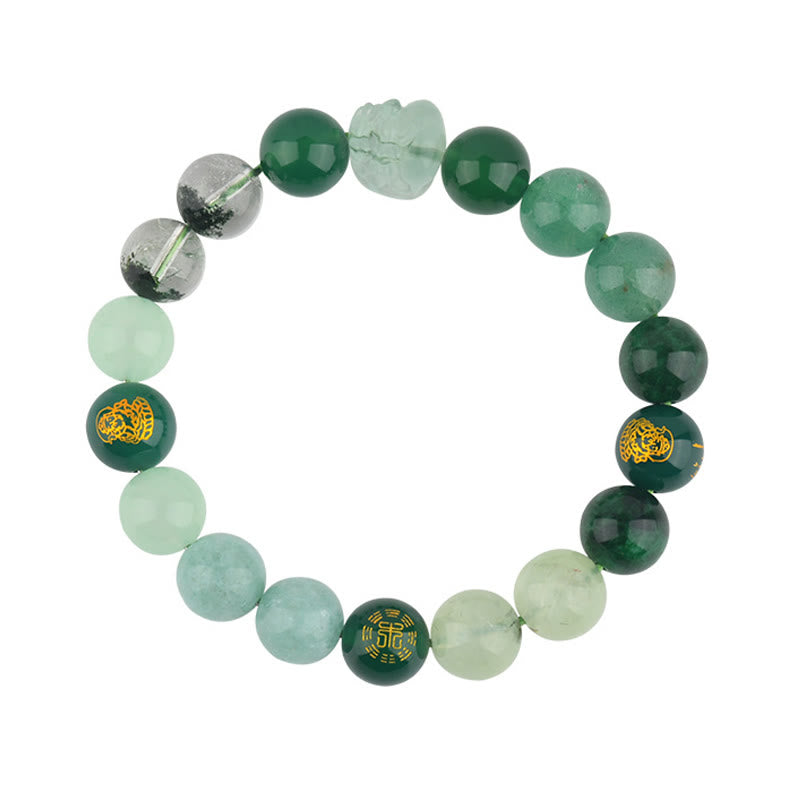 Buddha Stones Vijf Elementen Diverse Kristal Agaat PiXiu Rijkdom Armband - image 11