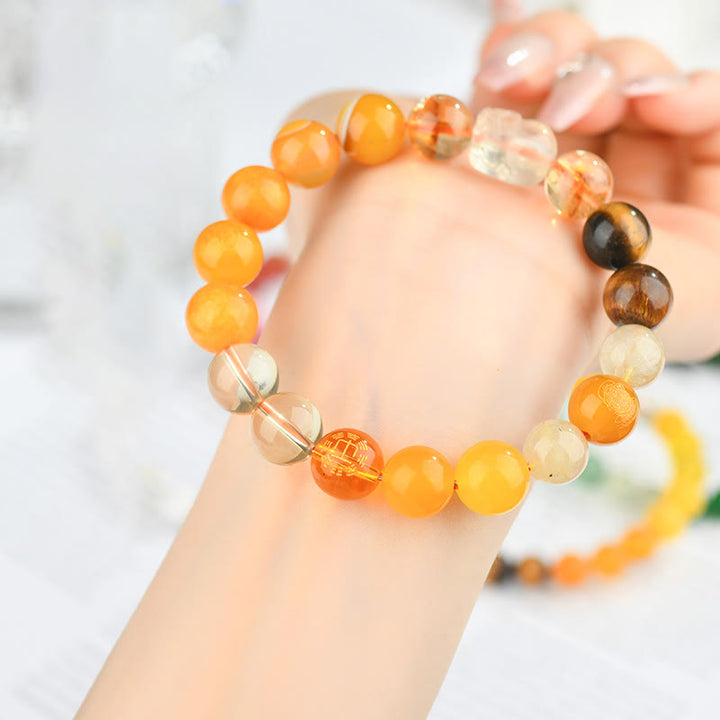 Buddha Stones Vijf Elementen Diverse Kristal Agaat PiXiu Rijkdom Armband - image 29