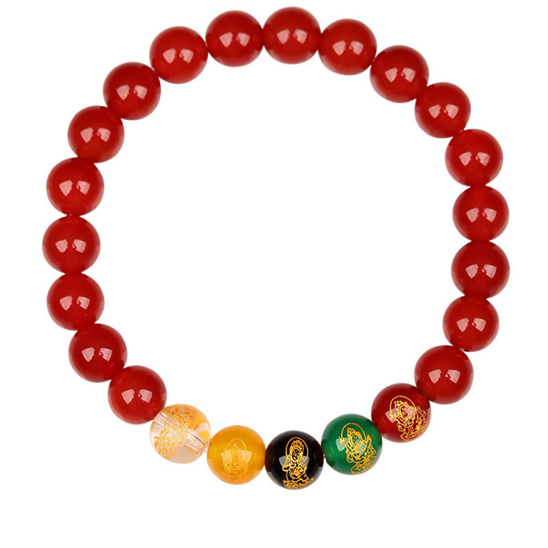 Buddha Stones Vijf Elementen Diverse Agaat Jambhala Armband - image 21