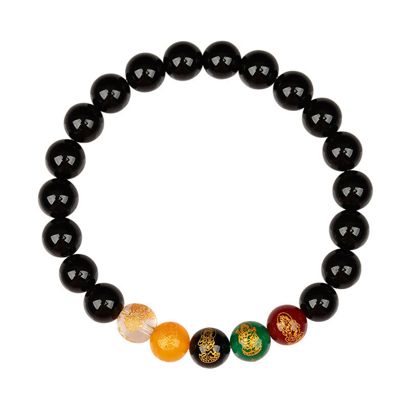 Buddha Stones Vijf Elementen Diverse Agaat Jambhala Armband - image 11