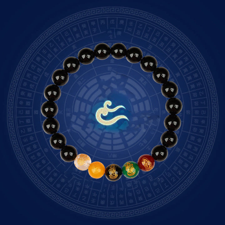 Buddha Stones Vijf Elementen Diverse Agaat Jambhala Armband - image 10