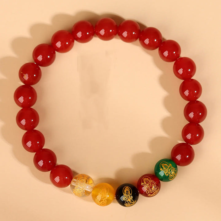 Buddha Stones Vijf Elementen Diverse Agaat Jambhala Armband - image 20