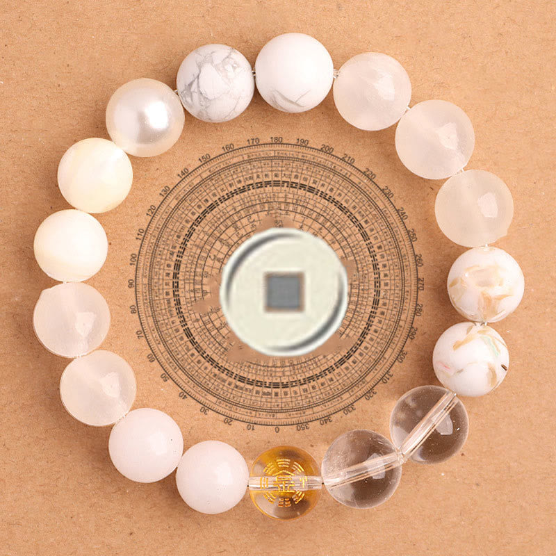 Buddha Stones Vijf Elementen Diverse Agaat Balans Geluk Armband - image 5
