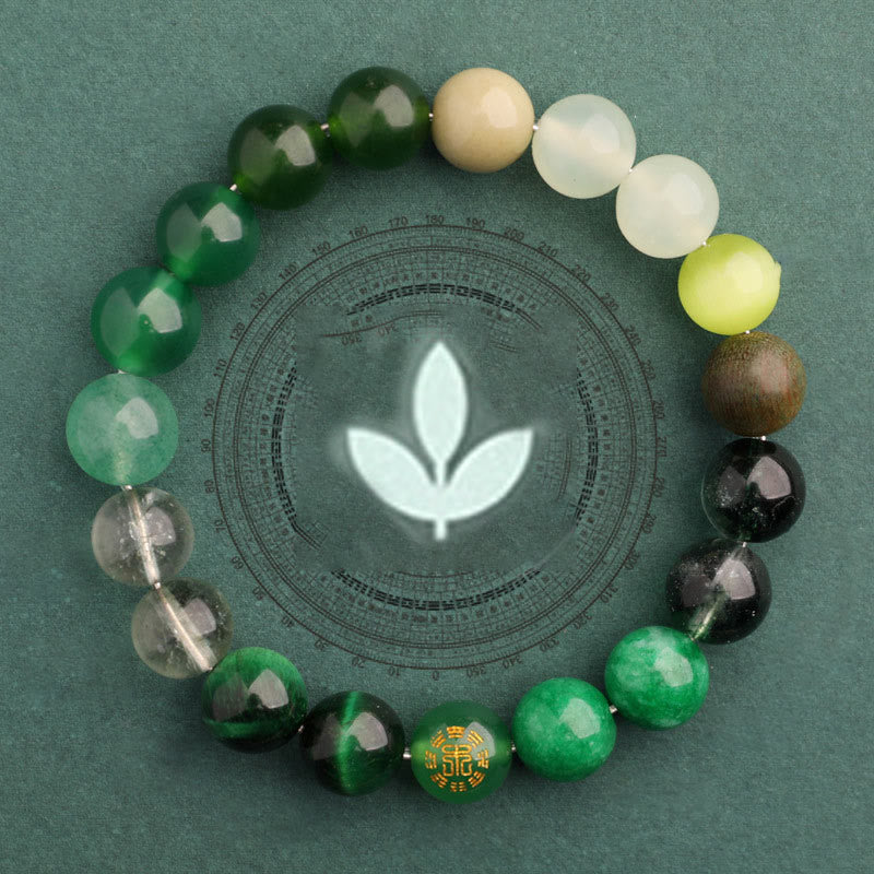 Buddha Stones Vijf Elementen Diverse Agaat Balans Geluk Armband - image 11