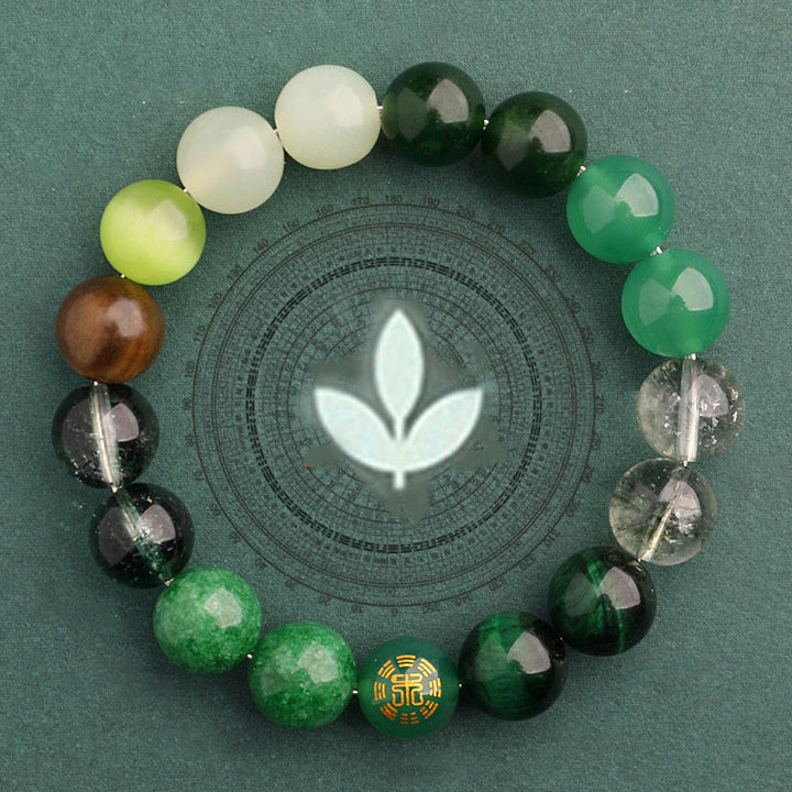 Buddha Stones Vijf Elementen Diverse Agaat Balans Geluk Armband - image 13