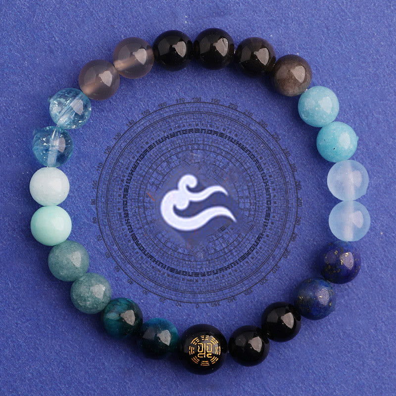Buddha Stones Vijf Elementen Diverse Agaat Balans Geluk Armband - image 24