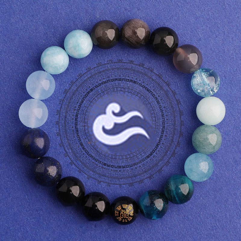 Buddha Stones Vijf Elementen Diverse Agaat Balans Geluk Armband - image 26