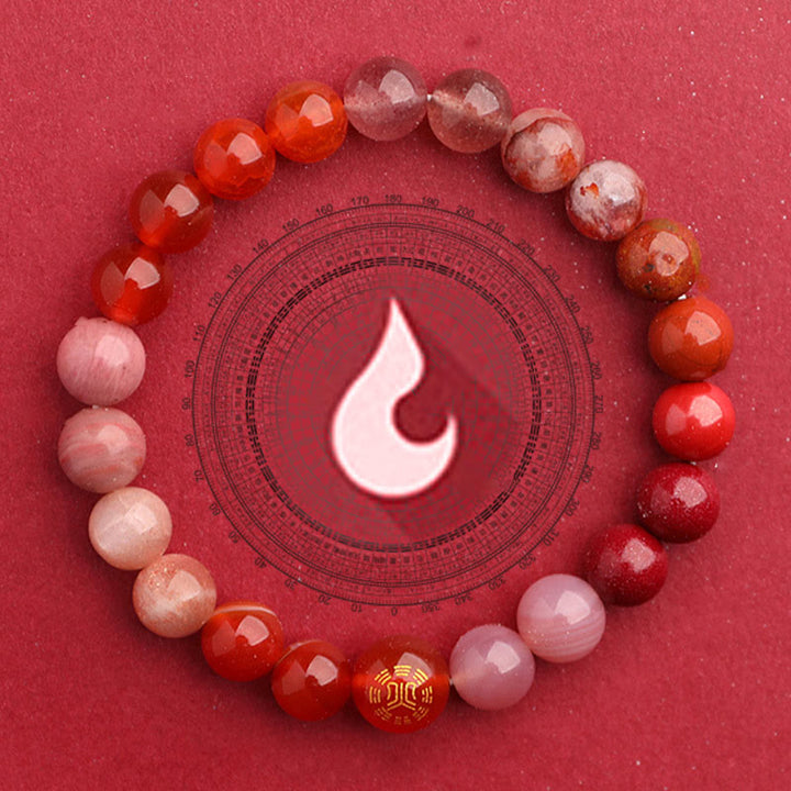 Buddha Stones Vijf Elementen Diverse Agaat Balans Geluk Armband - image 31