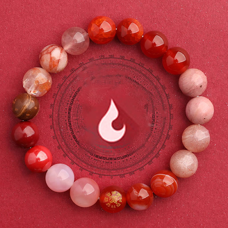 Buddha Stones Vijf Elementen Diverse Agaat Balans Geluk Armband - image 33