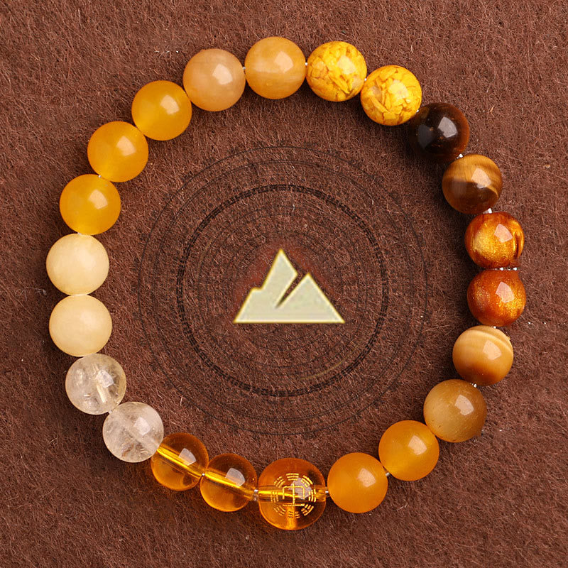 Buddha Stones Vijf Elementen Diverse Agaat Balans Geluk Armband - image 38
