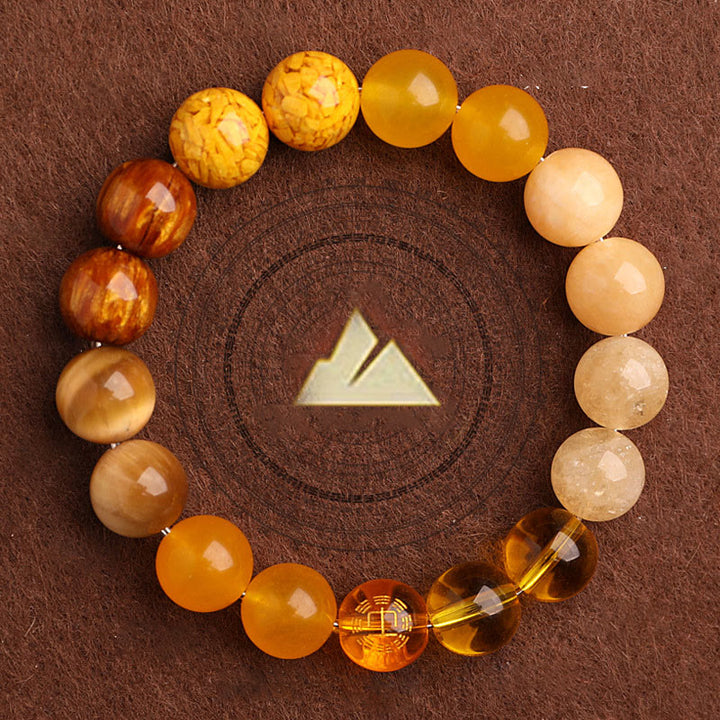 Buddha Stones Vijf Elementen Diverse Agaat Balans Geluk Armband - image 42
