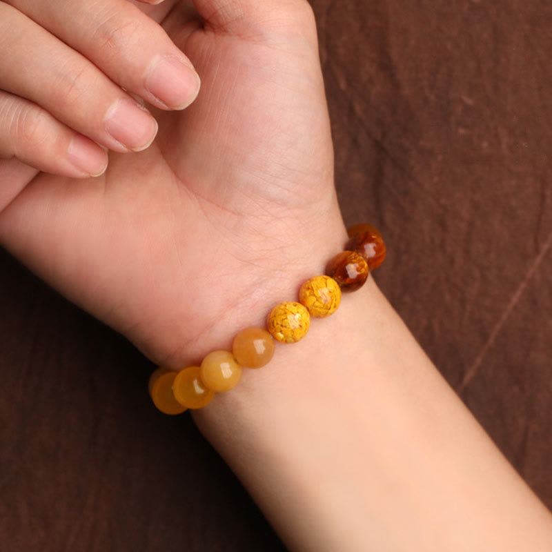 Buddha Stones Vijf Elementen Diverse Agaat Balans Geluk Armband - image 50