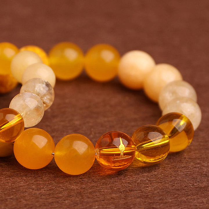 Buddha Stones Vijf Elementen Diverse Agaat Balans Geluk Armband - image 46