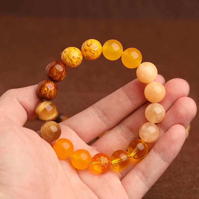 Buddha Stones Vijf Elementen Diverse Agaat Balans Geluk Armband - image 51