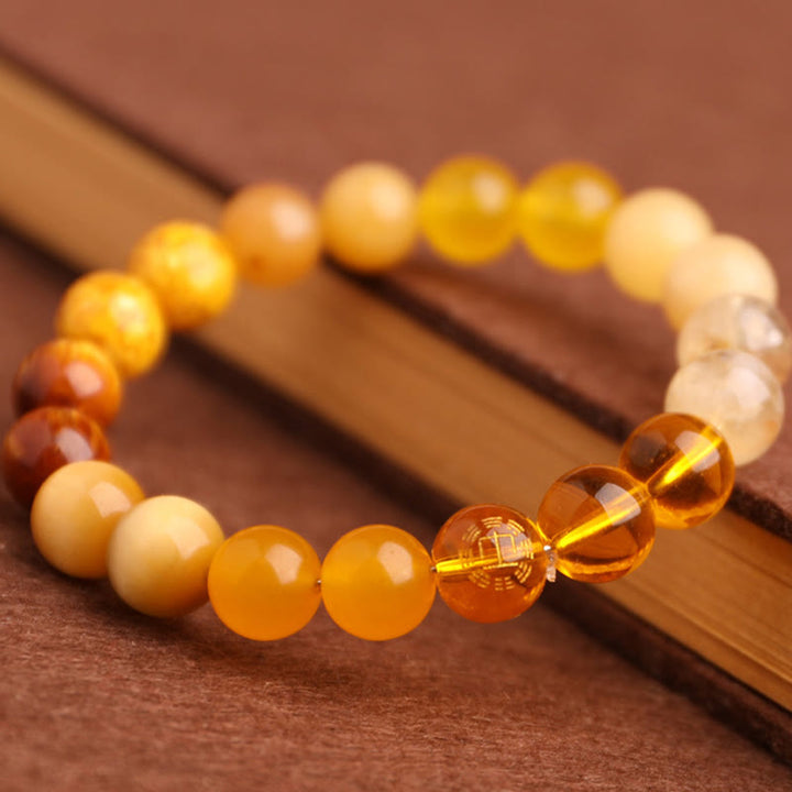 Buddha Stones Vijf Elementen Diverse Agaat Balans Geluk Armband - image 48