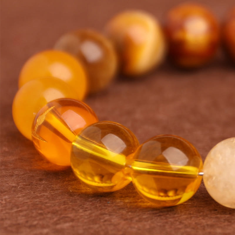 Buddha Stones Vijf Elementen Diverse Agaat Balans Geluk Armband - image 47