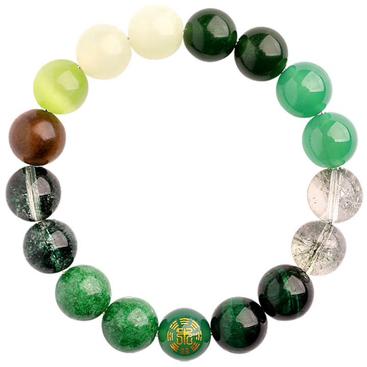 Buddha Stones Vijf Elementen Diverse Agaat Balans Geluk Armband - image 21