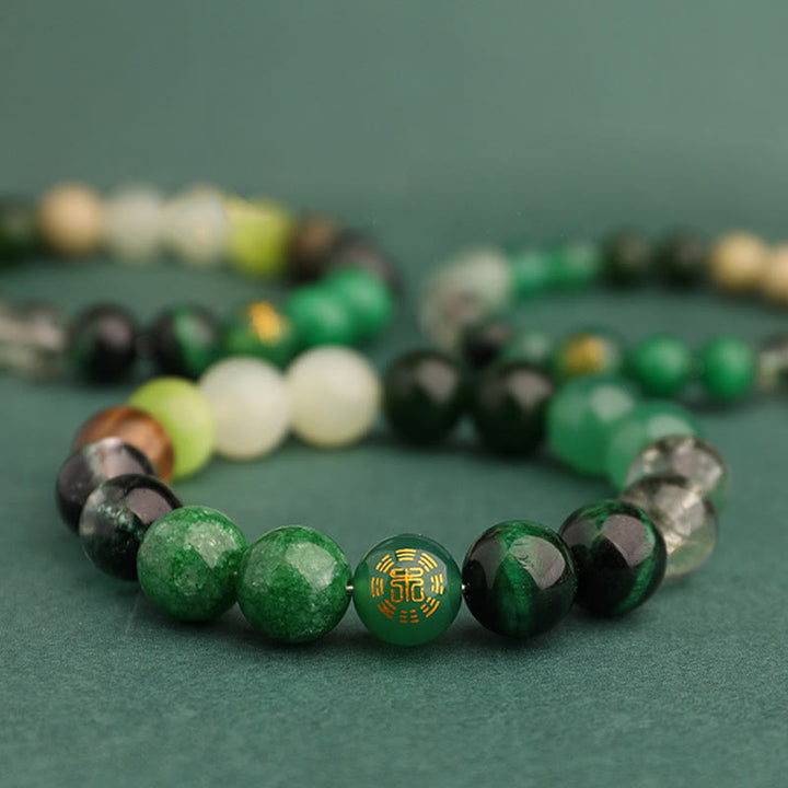 Buddha Stones Vijf Elementen Diverse Agaat Balans Geluk Armband - image 14