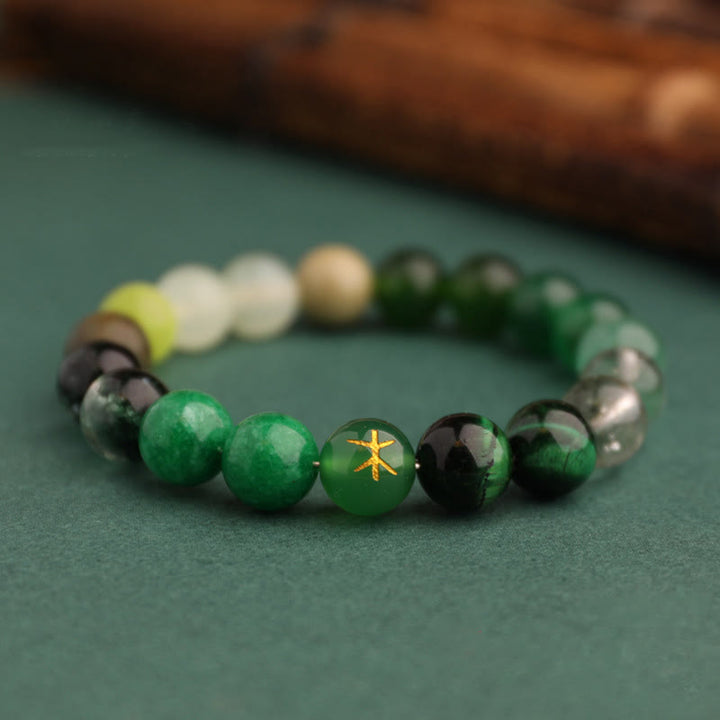 Buddha Stones Vijf Elementen Diverse Agaat Balans Geluk Armband - image 17