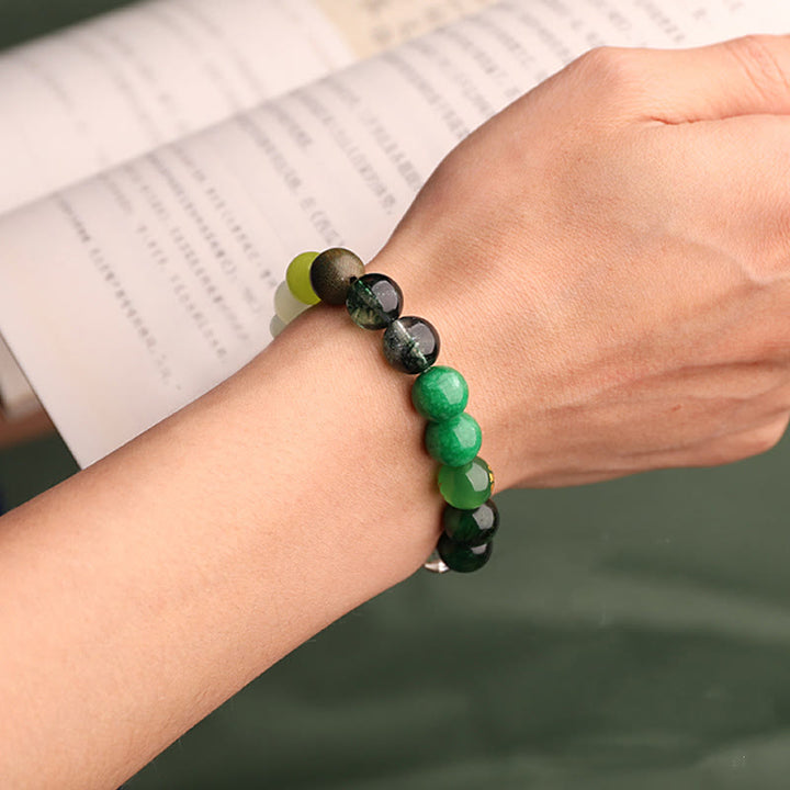 Buddha Stones Vijf Elementen Diverse Agaat Balans Geluk Armband - image 19