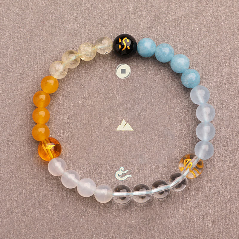 Buddha Stones Vijf Elementen Diverse Agaat Kristal Zonnesteen Armband - image 18