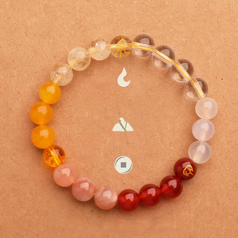 Buddha Stones Vijf Elementen Diverse Agaat Kristal Zonnesteen Armband - image 5
