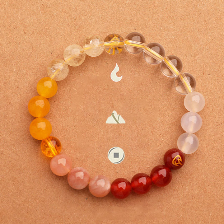 Buddha Stones Vijf Elementen Diverse Agaat Kristal Zonnesteen Armband - image 5