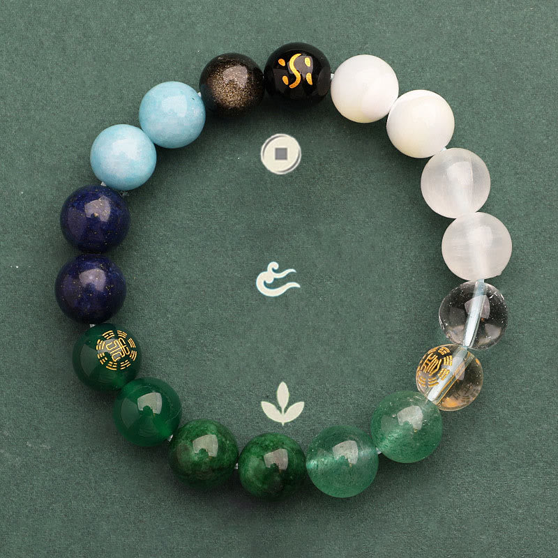 Buddha Stones Vijf Elementen Diverse Agaat Kristal Zonnesteen Armband - image 22