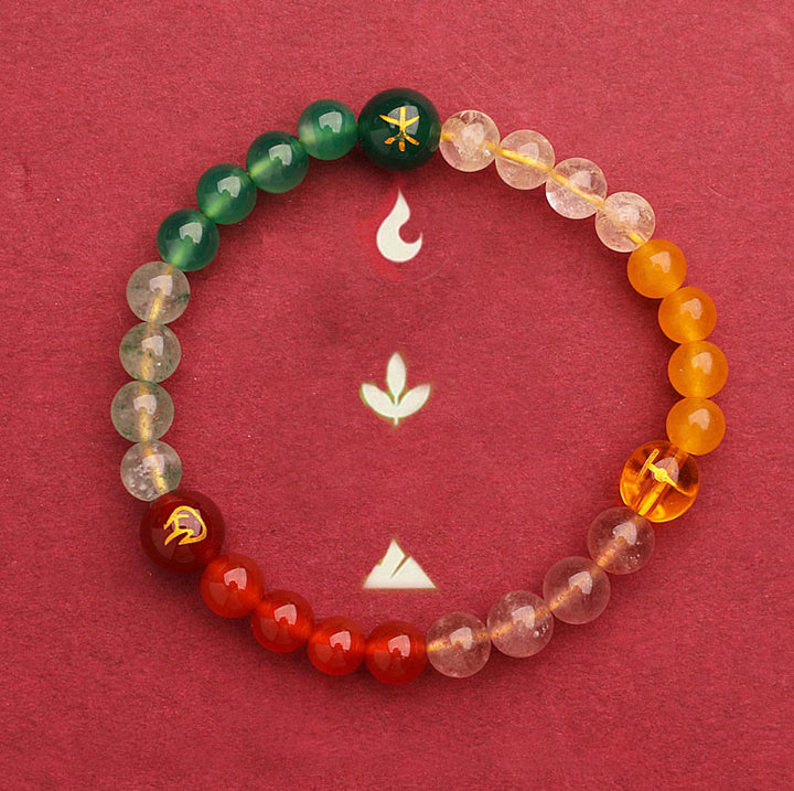 Buddha Stones Vijf Elementen Diverse Agaat Kristal Zonnesteen Armband - image 45