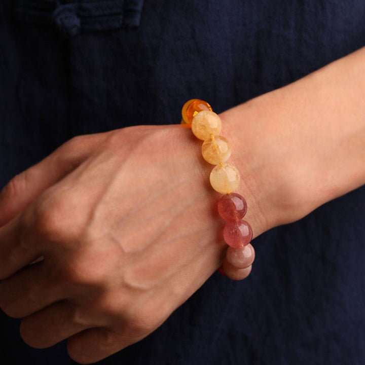 Buddha Stones Vijf Elementen Diverse Agaat Kristal Zonnesteen Armband - image 50