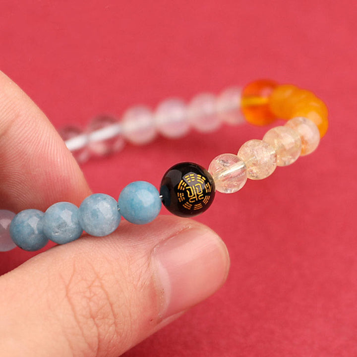Buddha Stones Vijf Elementen Diverse Agaat Kristal Zonnesteen Armband - image 48