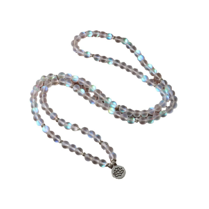 Buddha Stones 108 Mala kralen, glinsterende stenen, lotus Armband - image 4