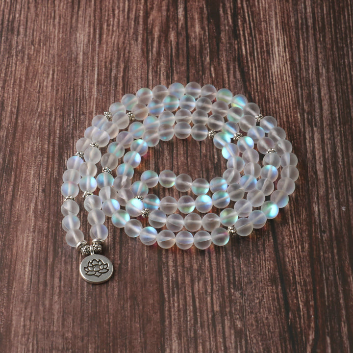 Buddha Stones 108 Mala kralen, glinsterende stenen, lotus Armband - image 2