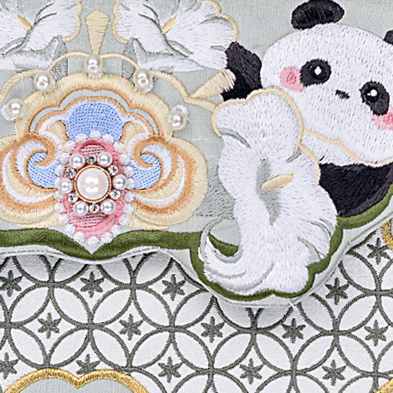 Buddha Stones Panda bloemen pompoen hanger Schoudertas Schoudertas (crossbody) - image 8