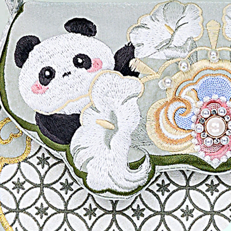Buddha Stones Panda bloemen pompoen hanger Schoudertas Schoudertas (crossbody) - image 7