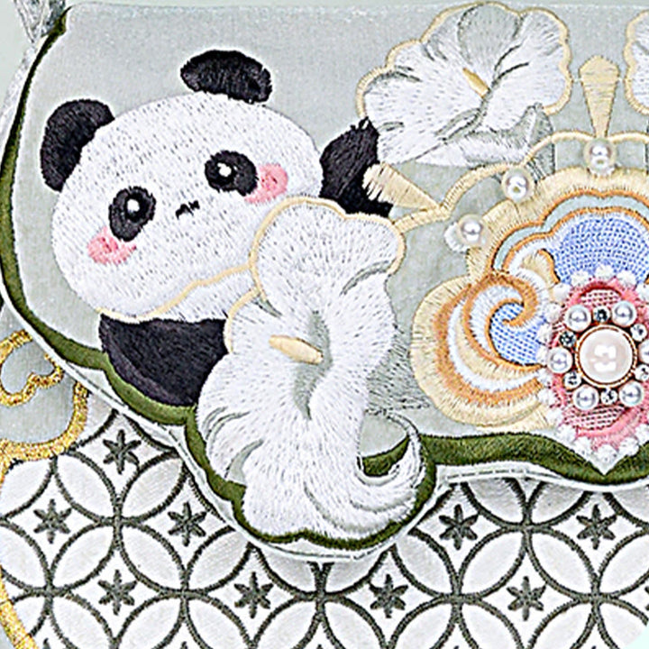 Buddha Stones Panda bloemen pompoen hanger Schoudertas Schoudertas (crossbody) - image 7