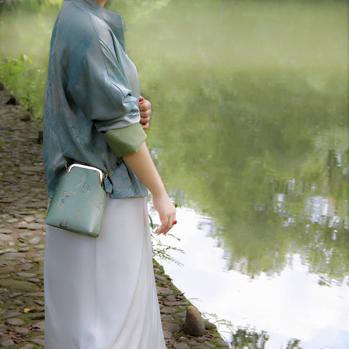 Buddha Stones Retro Chinese schoudertas met parelketting en Schoudertas (crossbody) - image 3