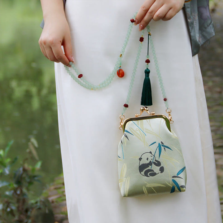 Buddha Stones Retro Chinese schoudertas met parelketting en Schoudertas (crossbody) - image 7