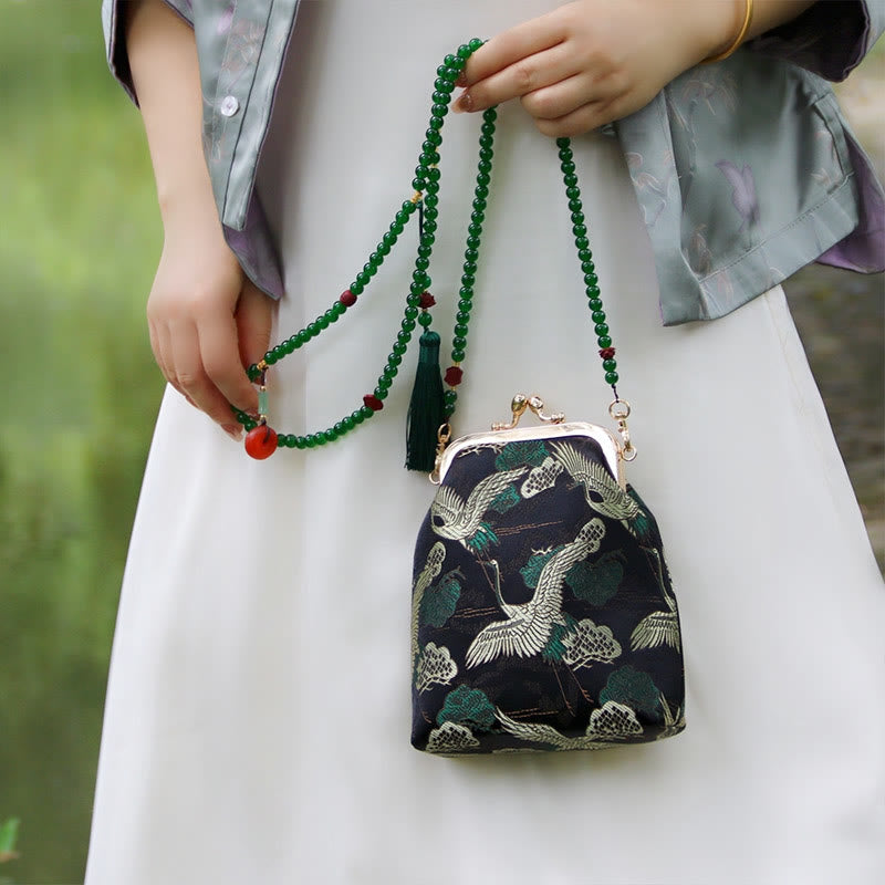 Buddha Stones Retro Chinese schoudertas met parelketting en Schoudertas (crossbody) - image 1