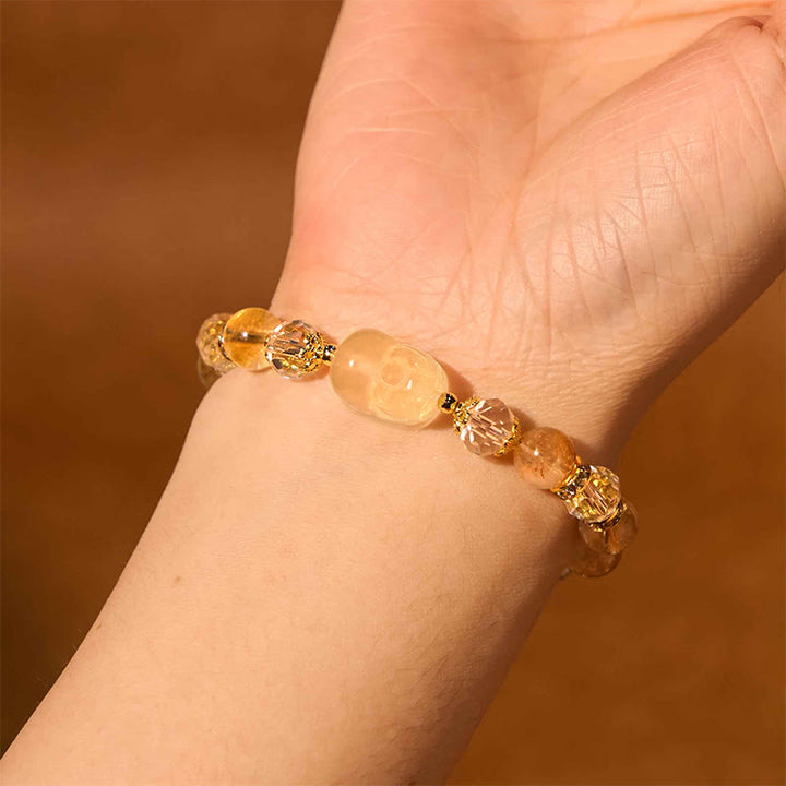 Buddha Stones Natuurlijke citrien PiXiu Armband - image 2