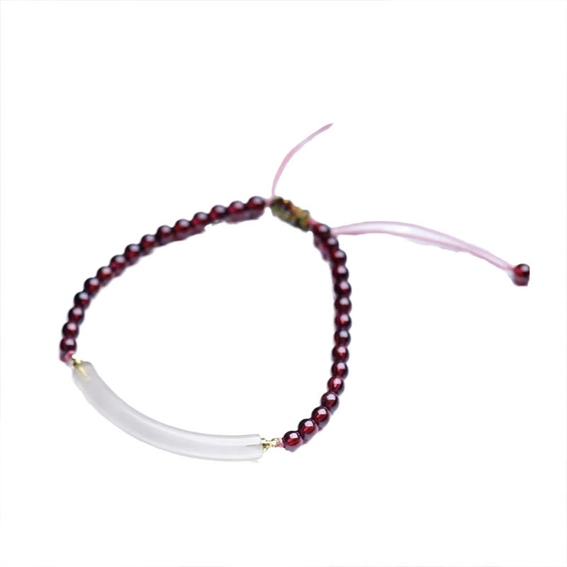 Buddha Stones Granaatgrijze agaat Mouwboord (halve Bangle-armband) - image 4