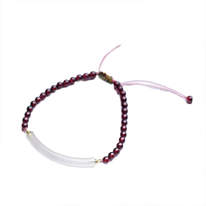 Buddha Stones Granaatgrijze agaat Mouwboord (halve Bangle-armband) - image 4