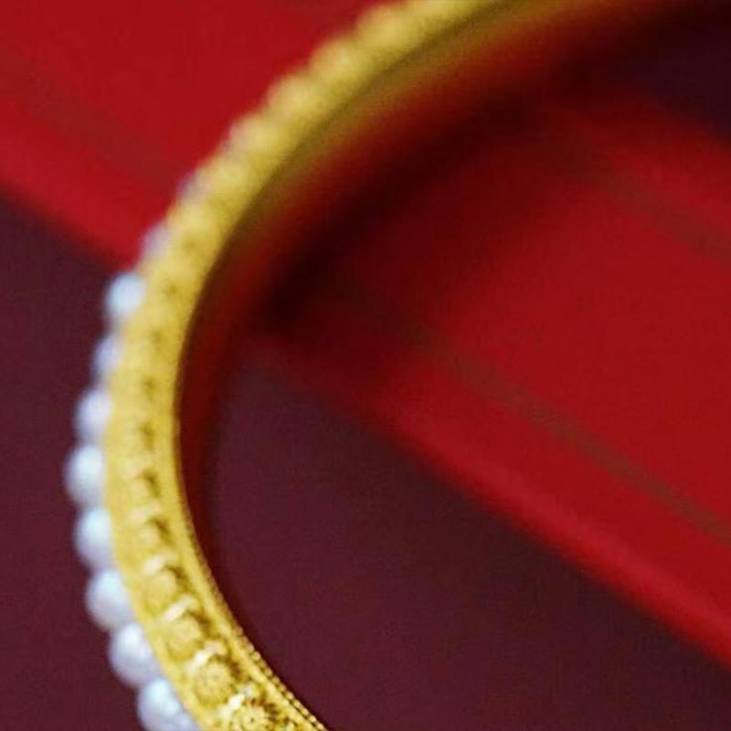 Buddha Stones Koperen parel helende Mouwboord (halve Bangle-armband) - image 11