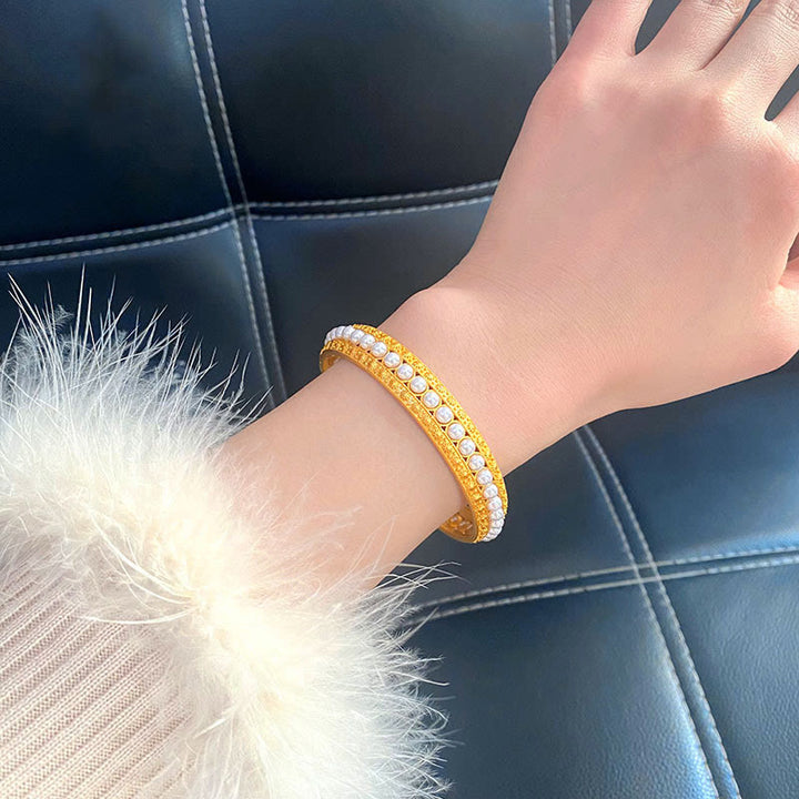 Buddha Stones Koperen parel helende Mouwboord (halve Bangle-armband) - image 16