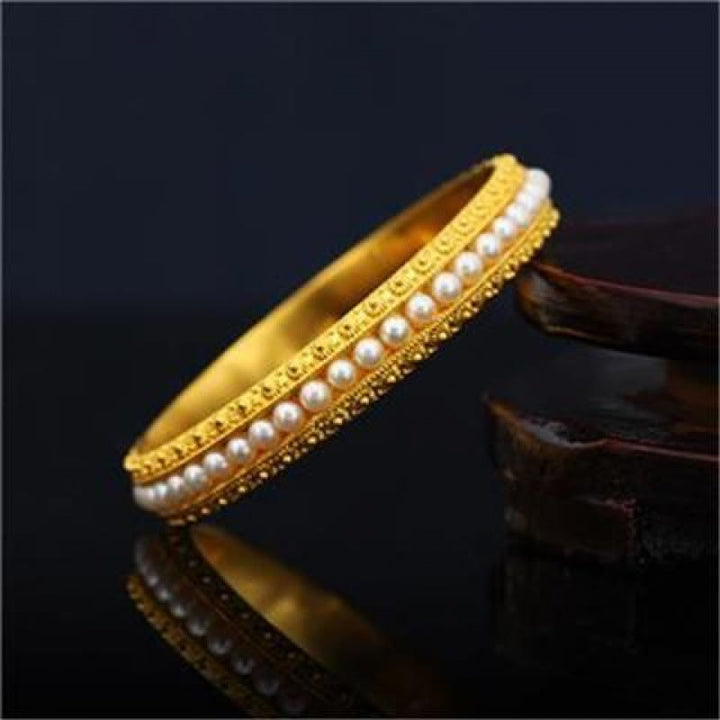 Buddha Stones Koperen parel helende Mouwboord (halve Bangle-armband) - Koperparel - 62 mm - image 0